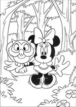 coloring page Mickey on safari